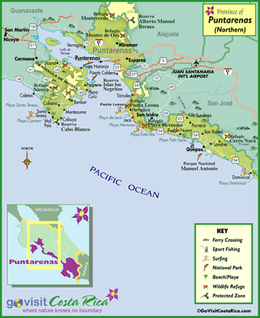 North Puntarenas Map