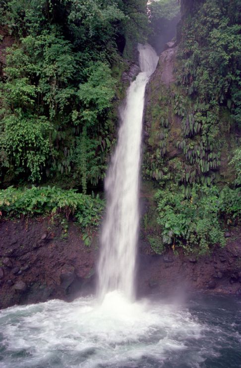La Paz Waterfall from the road