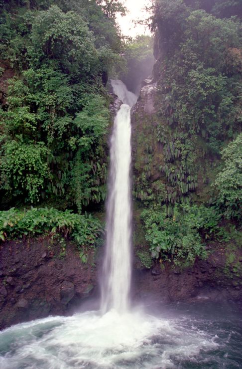 La Paz or Peace Waterfall near Poas Volcano