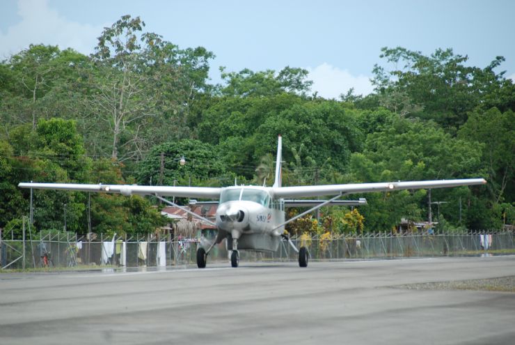Flying out of Puerto Jimenez