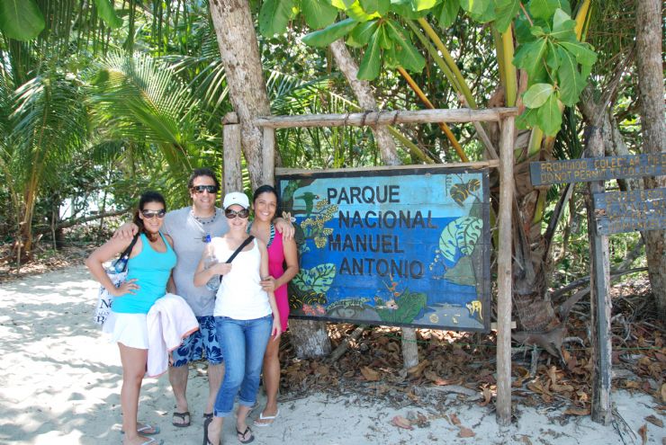 Go Visit team hiking in Manual Antonio National Park