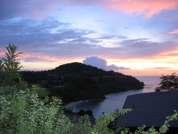 Sunset from Villas in 4 Seasons Hotel