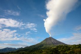 Arenal Volcano blowing smoke