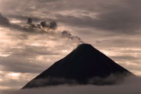 Beautiful Arenal Volcano at night&nbsp;-&nbsp;Arenal Volcano National Park, Alajuela