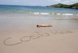 Sand letters on Jaco Beach welcomes you&nbsp;-&nbsp;Jaco, North Puntarenas