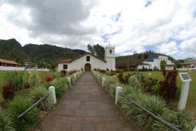 Main entrance on a beautiful day in Orosi Church&nbsp;-&nbsp;Orosi, Cartago
