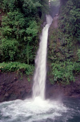 La Paz Waterfall from the road