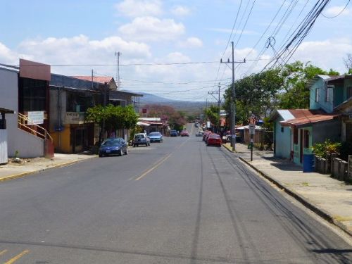 Main street in La Cruz, Guanacaste
