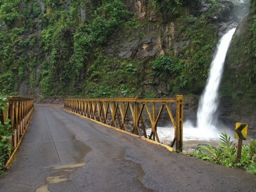 Bridge over one of La Paz Waterfalls