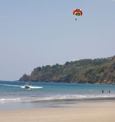 Parasailing off of Manuel Antonio
