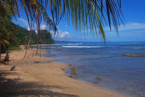 Beautiful beach at Playa Chiquita on the Caribbean in Costa Rica