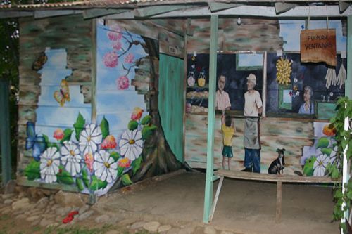 Pulperia Ventanas Mural in La Guacima