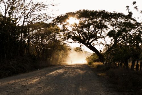 Riding a motorcycle near Nicoya, Guanacaste