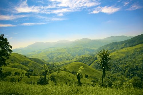 Scenic view of Santa Elena, Monteverde