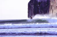 Dropping in at Witches Rock&nbsp;-&nbsp;Santa Rosa National Park, Guanacaste
