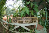 Ballena National Marine Park Entrance Sign