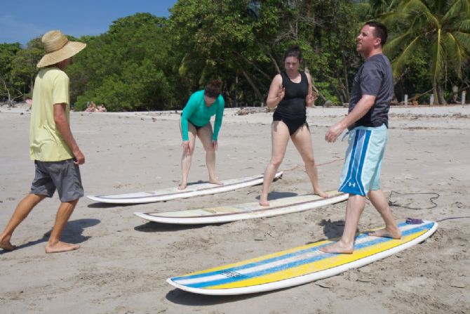 Surf lessons at Lucero Surf Retreats