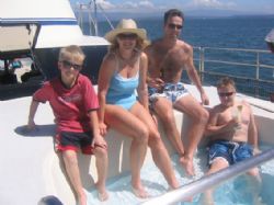 Deck Jacuzzi aboard Catamaran of Calypso Tours