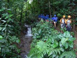 Hiking to the Waterfall at Pure Trek Adventures
