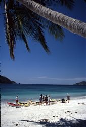 Relaxing on a Deserted Beach