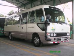 Coaster at Transportes Tapezco 