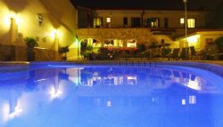 Our pool at night