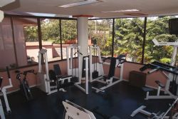 Get a workout in our 10 piece gym