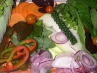 Veggies at Finca Luna Nueva Lodge 