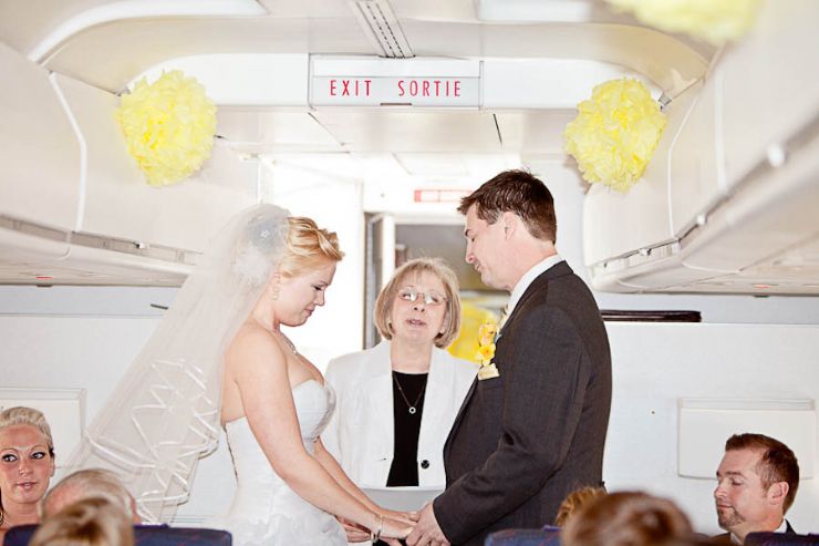 Modern Aeroplane Wedding