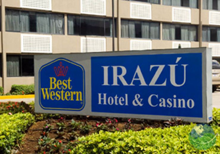 Best Western Irazu entrance sign