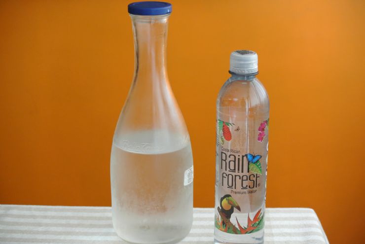 One of many types of Bottled Water in Costa Rica