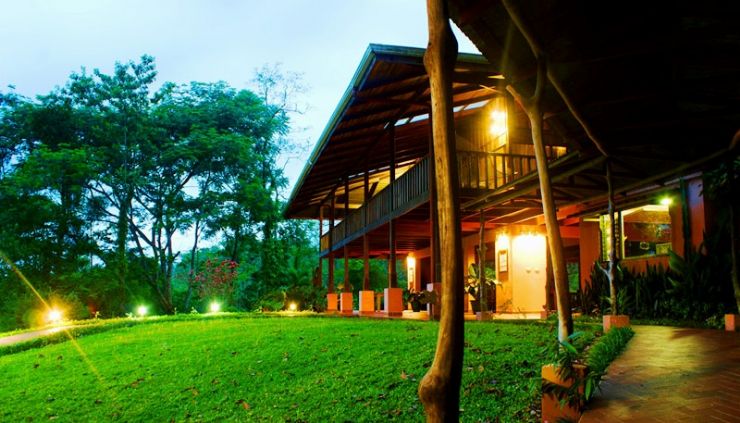 Corridor to Casa Luna at Finca Nueva Lodge