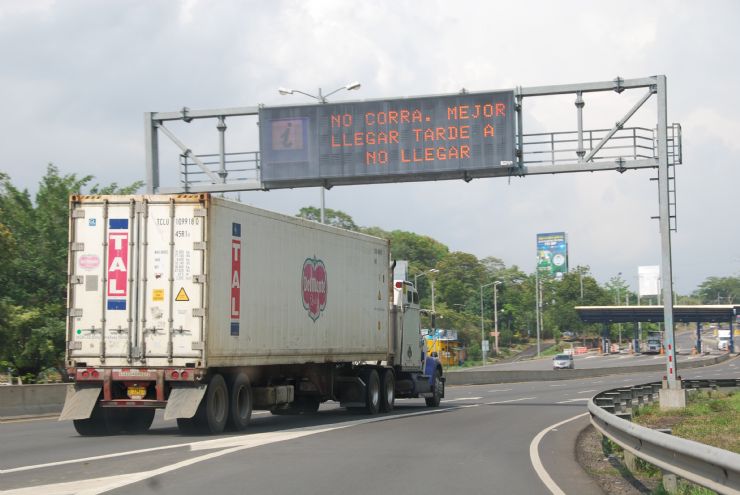 Main Highway Caution Sign for drivers