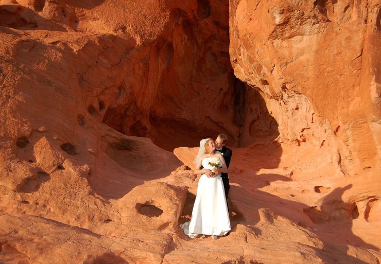 Beautiful view at a Cave Wedding