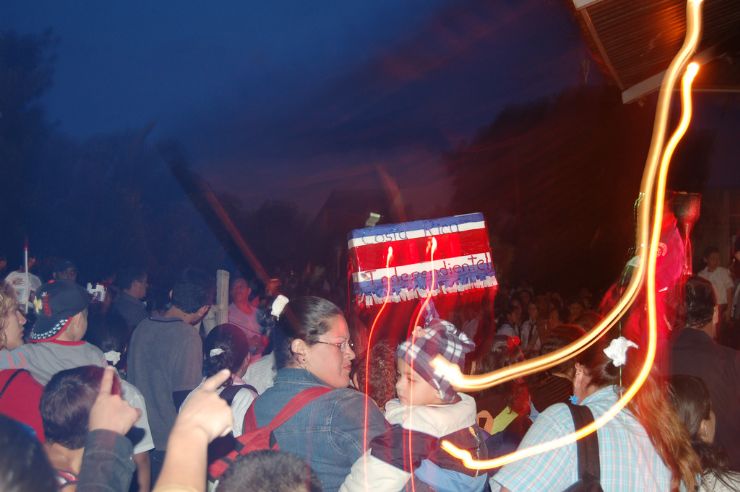 Lanterns or Faroles Parade in the streets