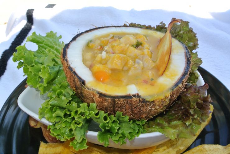 Caribbean style Ceviche served at Azul Restaurant, JW Marriott Guanacaste