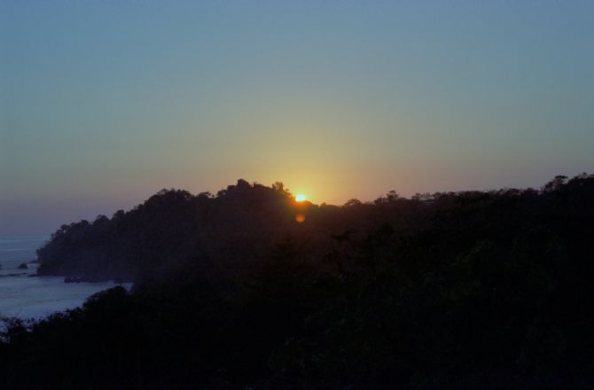Sunset at Manuel Antonio National Park