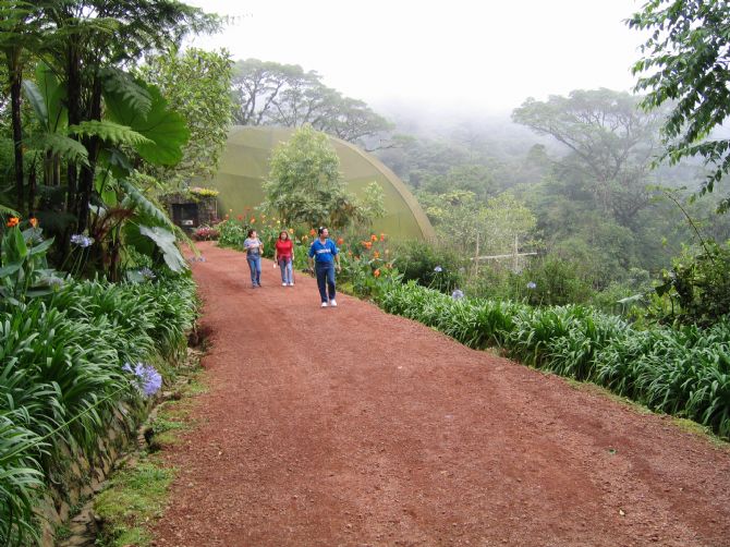 Outside the La Paz Butterfly Garden