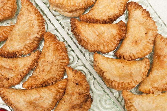 Empanadas at a local bakery in Santa Teresa