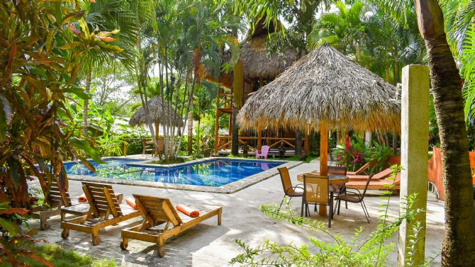 Pool at Fuego Lodge in Santa Teresa