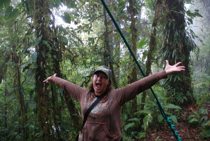 Happy to be hiking at Selvatura Park