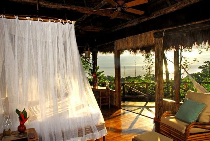 Sunrise from Lapa Rios Ecolodge Room