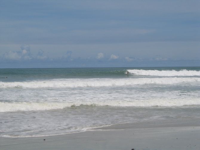 Surfing at Playa Carmen