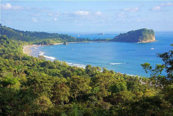 Beautiful view of Manuel Antonio beach