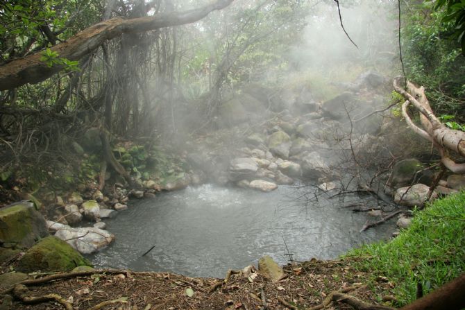 Bubbling mud pot in Rincon de la Vieja National Park