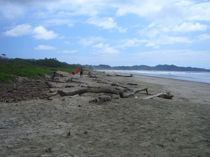 Looking south at Playa Guiones - Nosara Beach