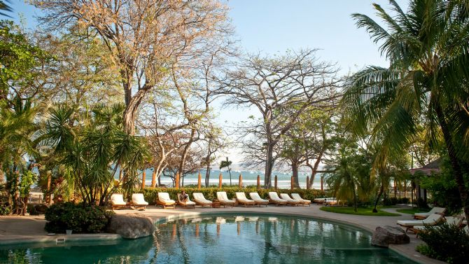 Pool at Capitán Suizo Beachfront Boutique Hotel in Tamarindo