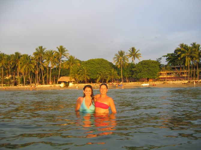 Girls in Tamarindo Sunset