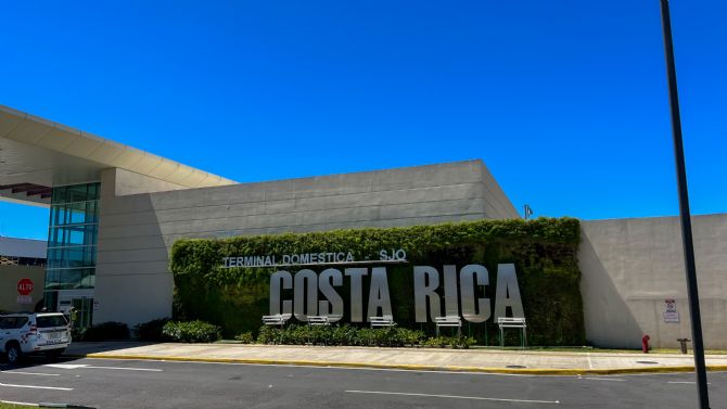 The Domestic Terminal at the San José Intl Airport in Costa Rica