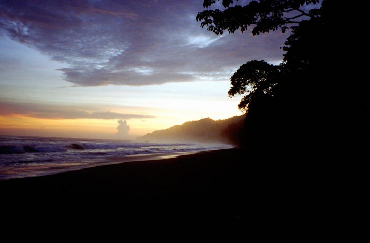 Corcovado National Park Sunset Silhouette